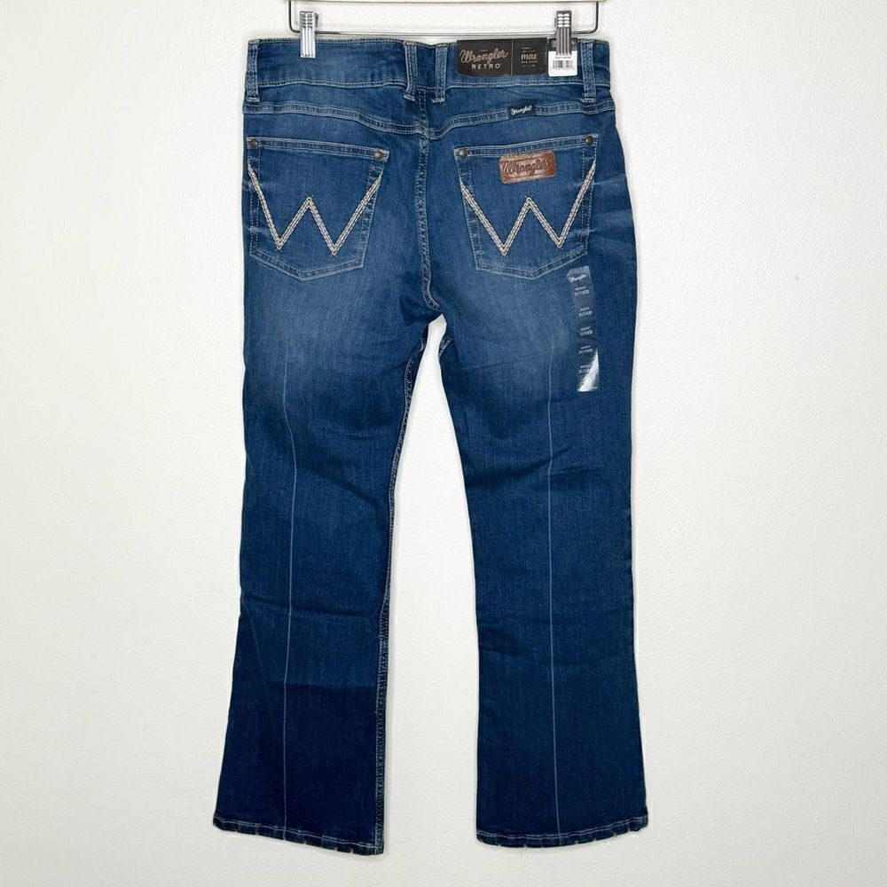 Wrangler Retro Mae Mid Rise Medium Wash Bootcut Jeans - Women’s 31/30 US 11 - Picture 3 of 11